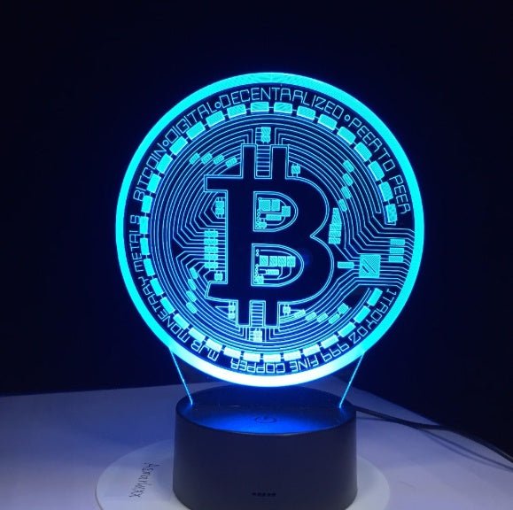 BTC Bitcoin 3D Led Lamp - 7Ehom