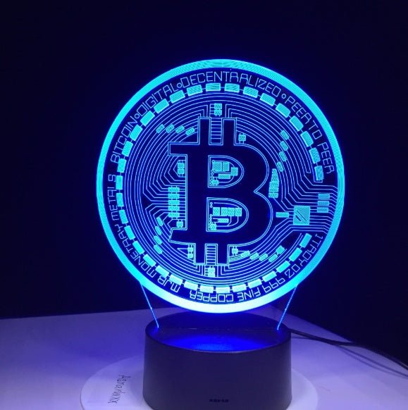 BTC Bitcoin 3D Led Lamp - 7Ehom