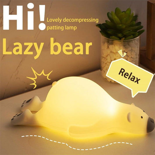 Bear Night Light Silicone Lamp - 7Ehom