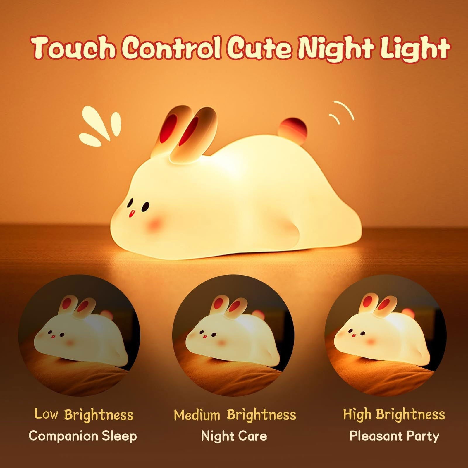 Big Face Rabbit Night Light - 7Ehom