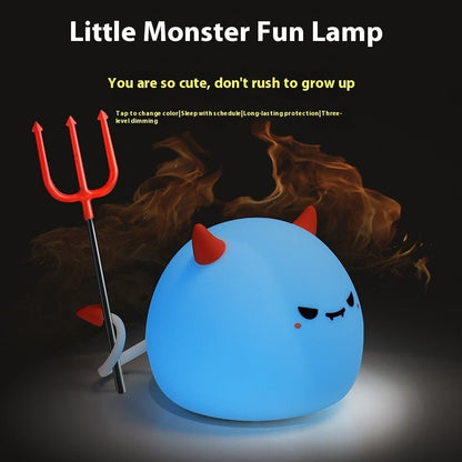 Cute Monster-Shaped Silicone Night Light - 7Ehom