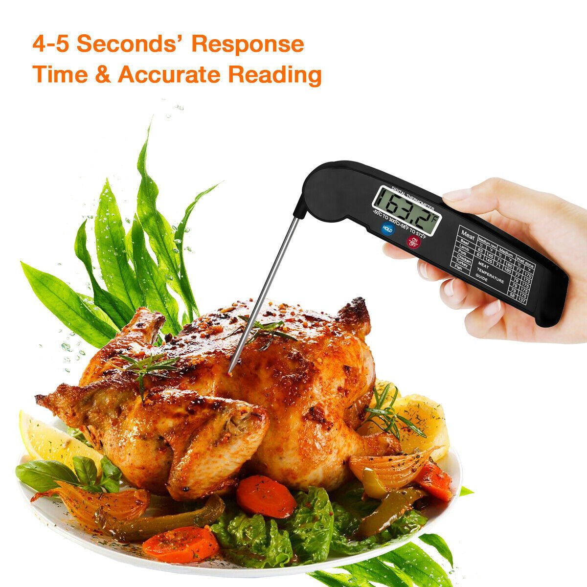 Digital Meat Thermometer Instant Read - 7Ehom