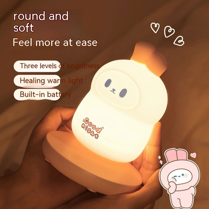 Rabbit Usb Silicone Night Lamp - 7Ehom