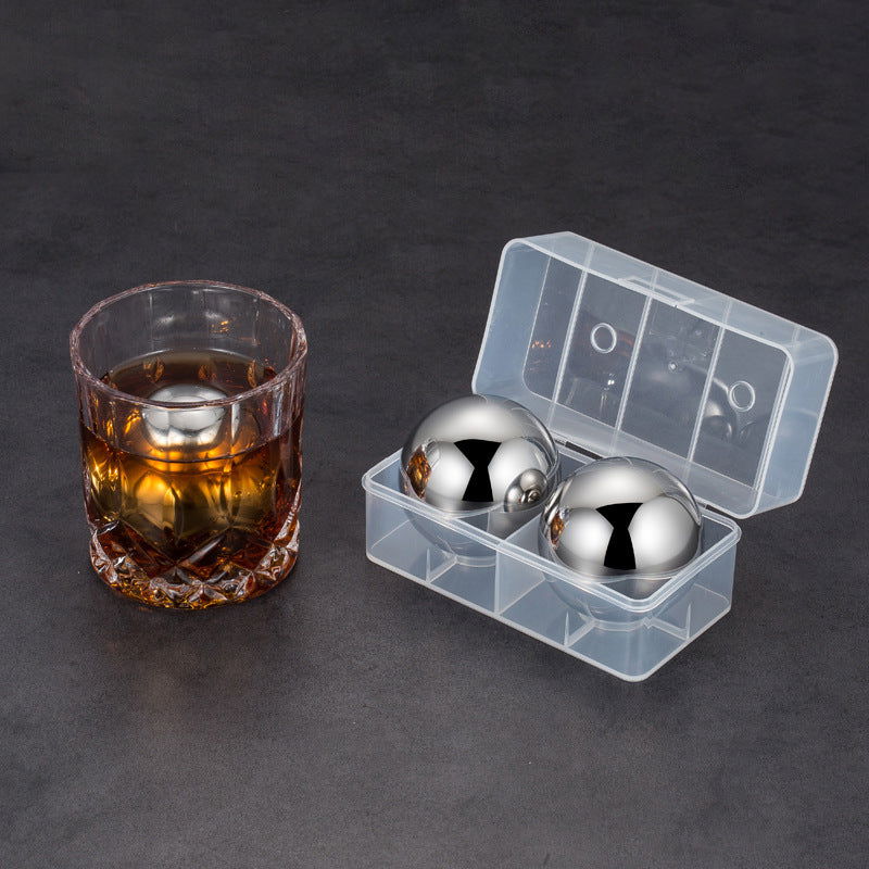 Stainless Steel Round Whisky Stone - 7Ehom