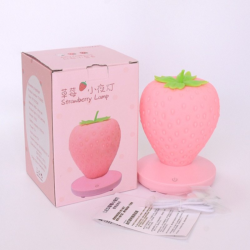 Strawberry Night Light USB Charging - 7Ehom