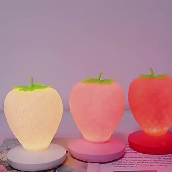 Strawberry Night Light USB Charging - 7Ehom 